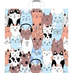 Пакет ПЭ с петлевой ручкой 55+4см Пушистая компания Артпласт (х25 (комплект 25 шт)