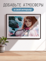 Постер плакат Очако Урарака Арт My Hero Academia Моя Геройская Академия