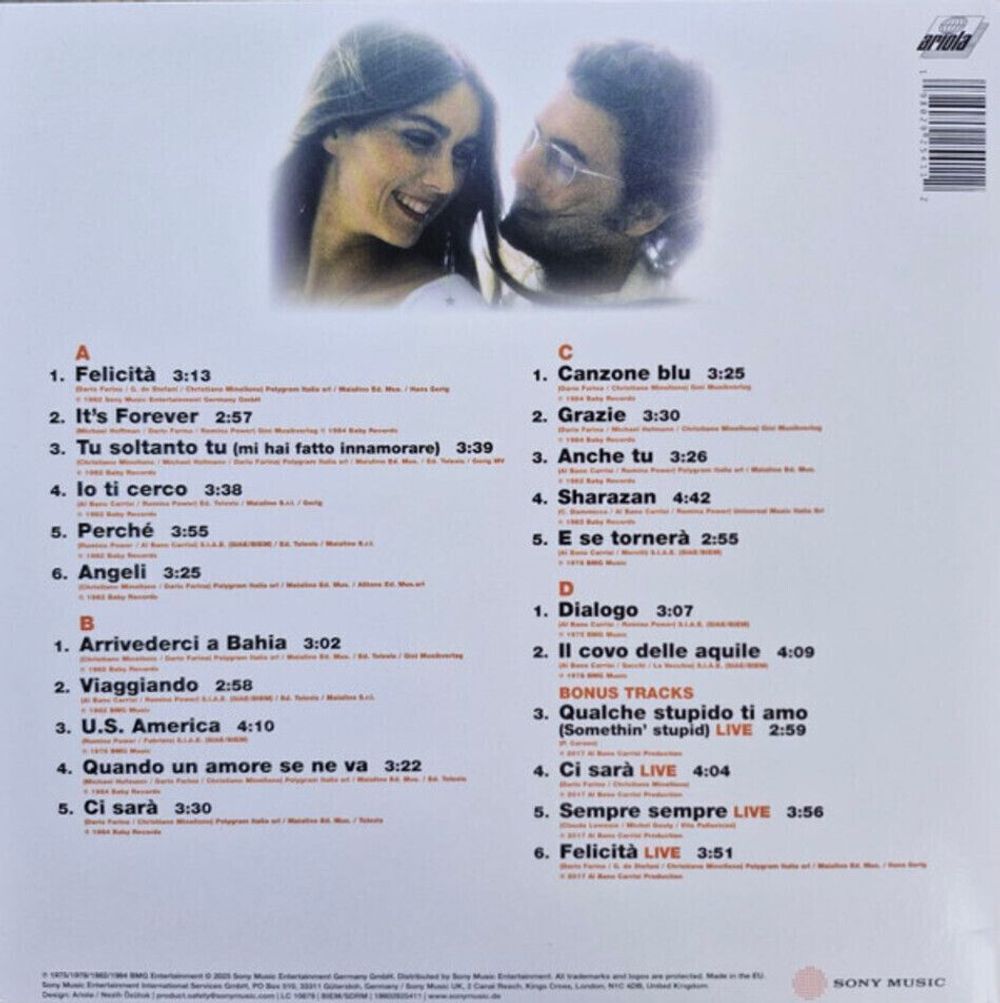 Al Bano & Romina Power - The Collection (2LP) Новая запечатанная виниловая пластинка. Аль Бано и Ромина Пауэр