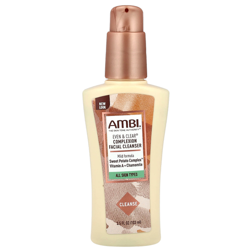 AMBI, Even & Clear®, очищающее средство для лица, без отдушек, 103 мл (3,5 жидк. Унции)
