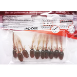 10 шт 5 см Силиконовая приманка креатура головастик слаг RuBaits Tadpole Рыболовная приманка для рыбалки на окуня на щуку на форель на судака На спиннинг джиг микроджиг 0,9 гр.