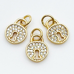 Подвеска Замок, цвет золото, размер 10*8 мм, цена за 1 шт