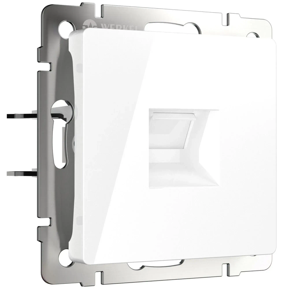 Розетка Ethernet RJ-45 cat. 6A экранированная (белый) W5120101