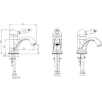 Смеситель для раковины Boheme Medici Ripresa 301