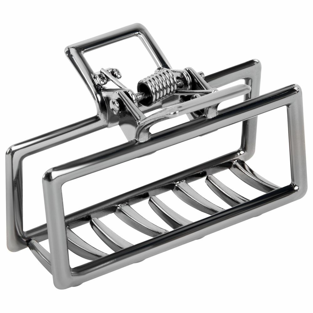 Краб для волос 4 см, серебристый, MONTE VITA, 457018