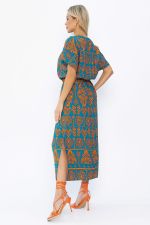 Платье Вистерия (лазурно-оранжевое) П15347-5М LT Collection