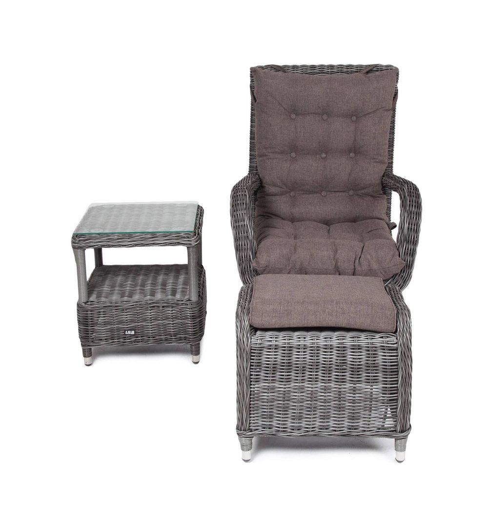 "Толедо" лаунж-зона из искусственного ротанга, цвет графит