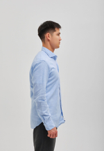 Рубашка мужская Лен LIGHT BLUE