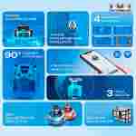 Умный робот-пылесос «Shark» для очистки дна и стен бассейна до 200 м²