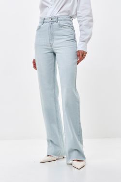 Джинсы Wide Leg голубого цвета