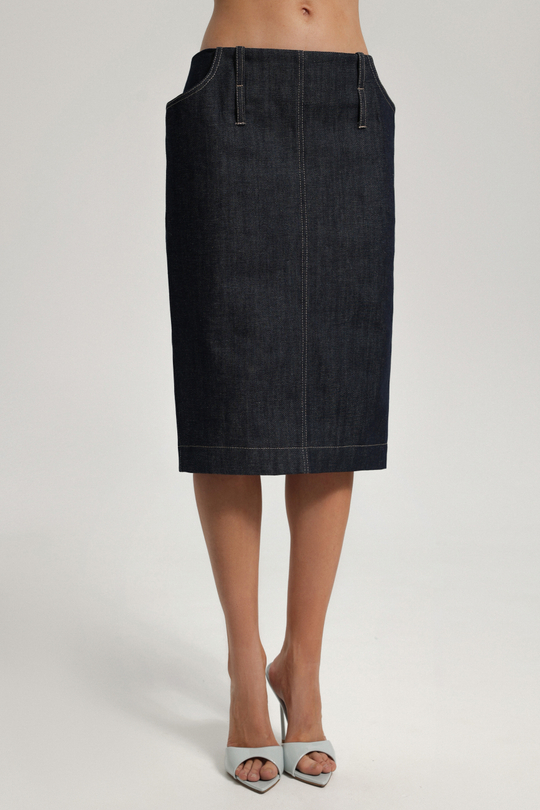 Юбка-карандаш из денима