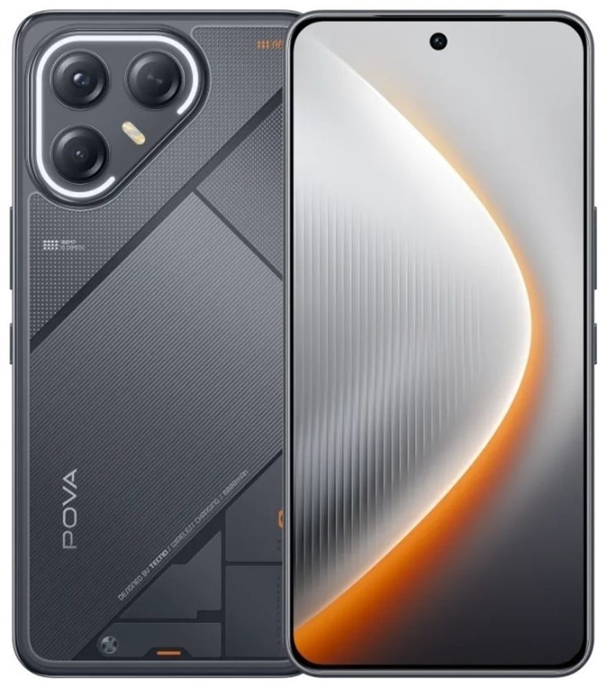 Смартфон TECNO POVA 7 Ultra 5G 8 ГБ/256 ГБ черный Смартфон TECNO POVA 7 Ultra 5G 8 ГБ/256 ГБ черный