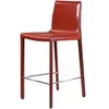 Полубарный стул Barrie 65 см красная кожа