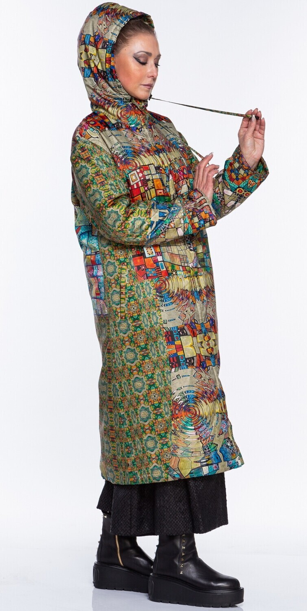 Пальто "Витраж", по мотивам живописи Тани МакКабе