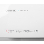 Стиральная машина Centek Inverter CT-1921 (белая), сенсорное управление, загрузка белья 7 кг, 1200 об/мин, 15 программ, А+++, функция пар