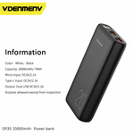 Портативный аккумулятор DENMEN DP35 20000 mAh (черный)