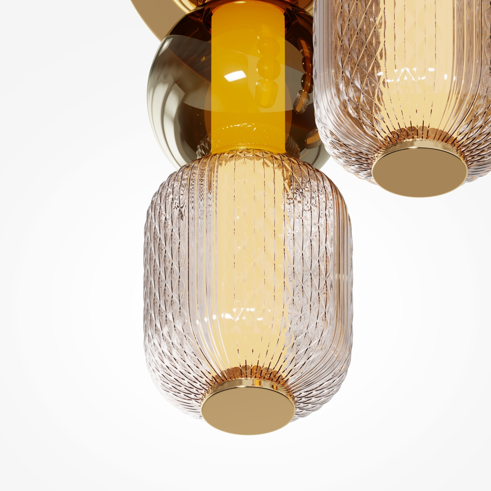 Потолочная светодиодная люстра Maytoni Drop MOD273CL-L60G3K