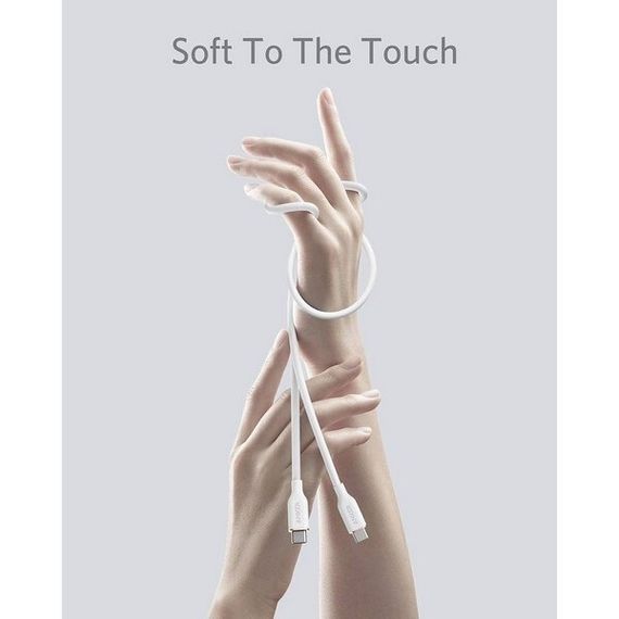 Кабель Anker PowerLine III Flow USB-C to USB-C 100W 0.9м (A8552H21) белый