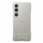 Оригинальный чехол с подставкой SONY Style Cover XQZ-CBEC для Xperia 1 VI — платиново-серый