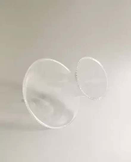 ZARA HOME СТЕКЛЯННАЯ ВАЗА, ПРОЗРАЧНЫЙ