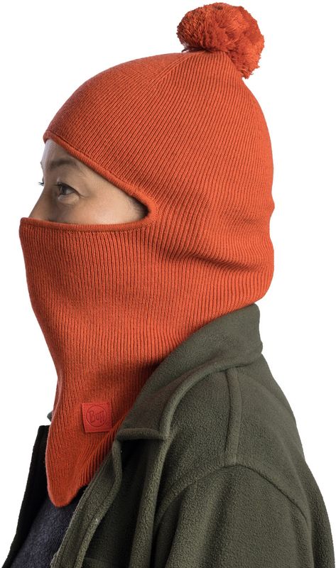 Балаклава вязаная Buff Knitted Balaclava Nilan Orange Red Фото 3