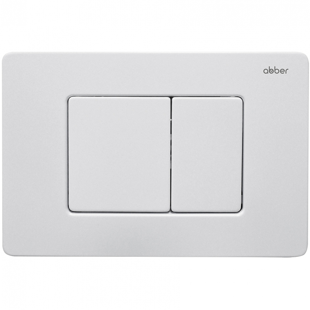 Клавиша смыва Abber AC0120MW Белая матовая