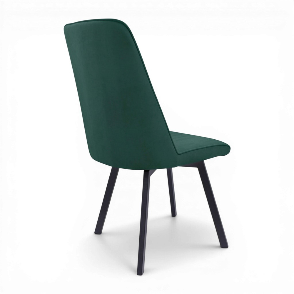 Стул поворотный "Софти 360" (арт. 325П), велюр Бренди В10 зеленый, ножки профильные черные