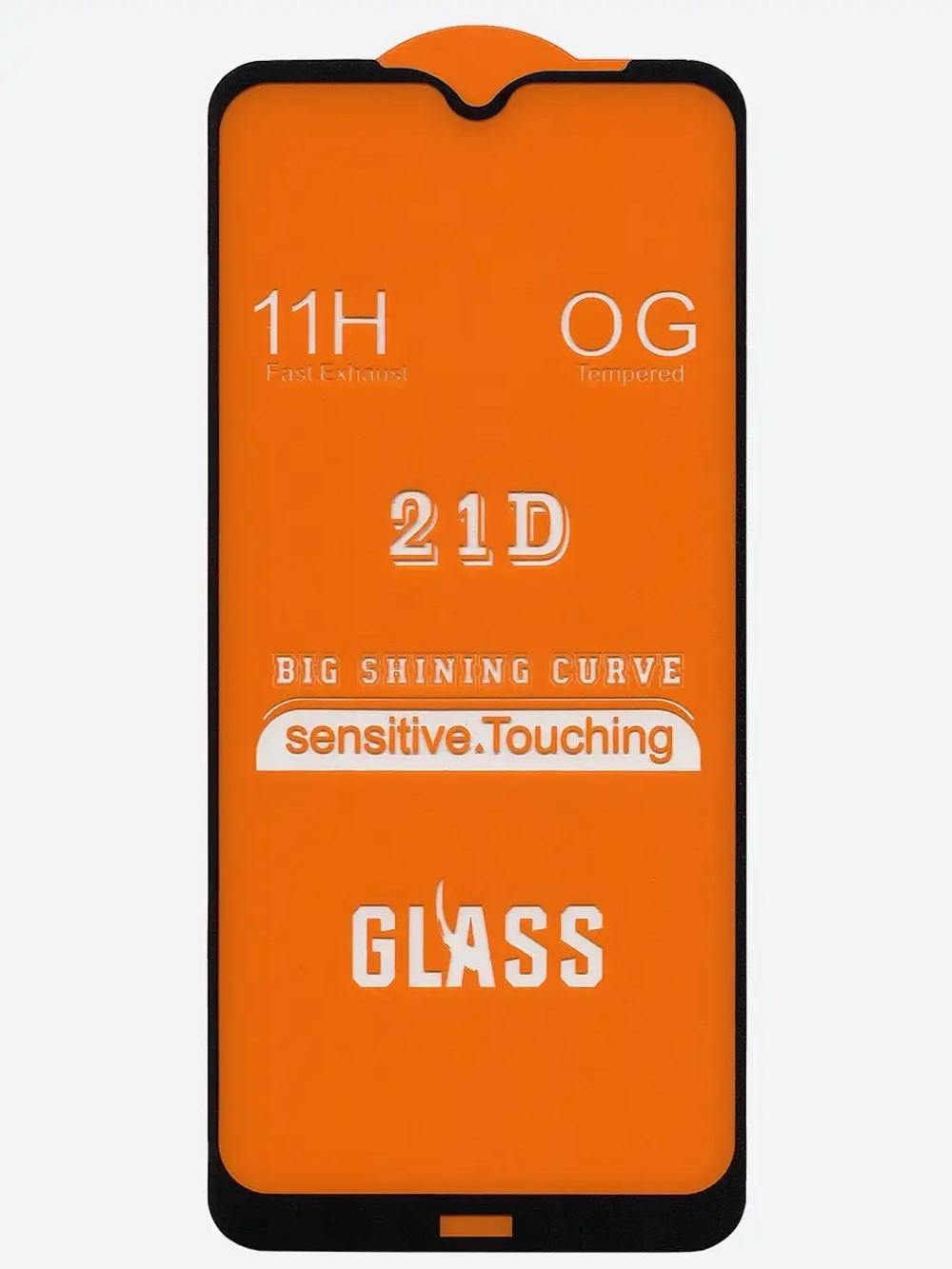 Защитное стекло Glass для Xiaomi Redmi Note 8T/21D полный клей, черная рамка