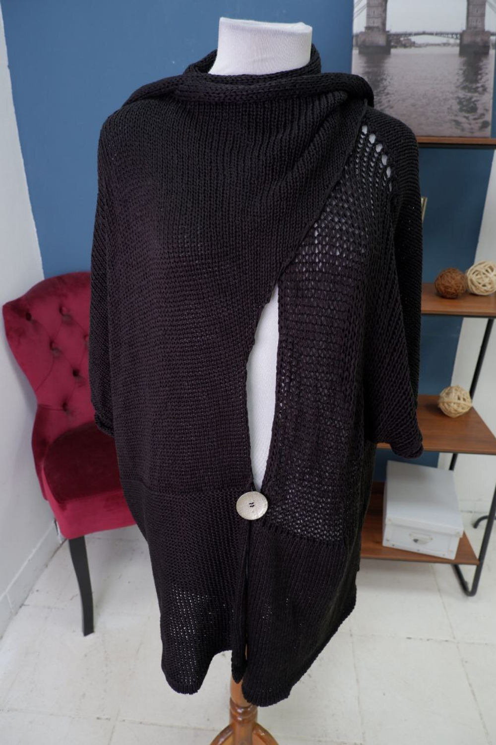 Кардиган Vlas черный 60 размер, новый