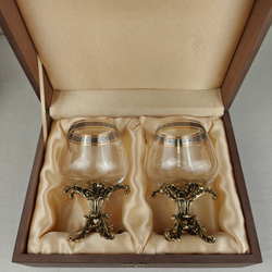 Набор из 2-х бокалов для коньяка "Богема" (подарочный футляр)