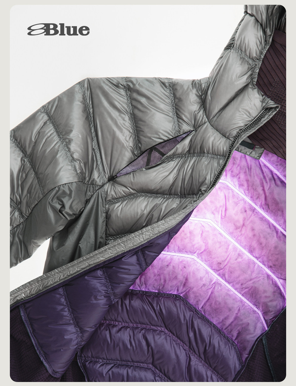 Куртка Nothomme Blue Down Jacket "Silver"