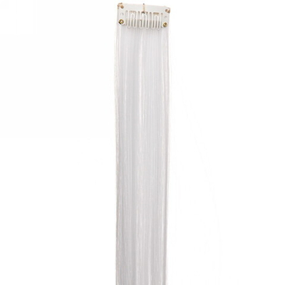 Прядь для волос на заколке «Прекрасные локоны» 50*3 см, белый