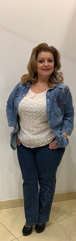 Джинсовая тонкая рубашка