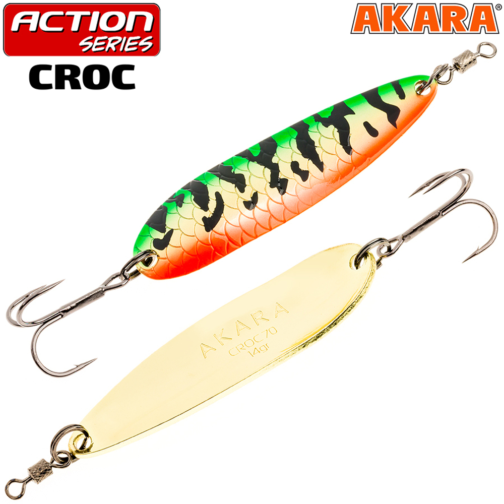 Блесна колебалка Akara Action Series Croc 70 14 гр. AB57