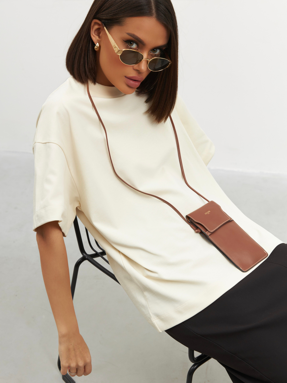 Футболка оверсайз из 100% хлопка