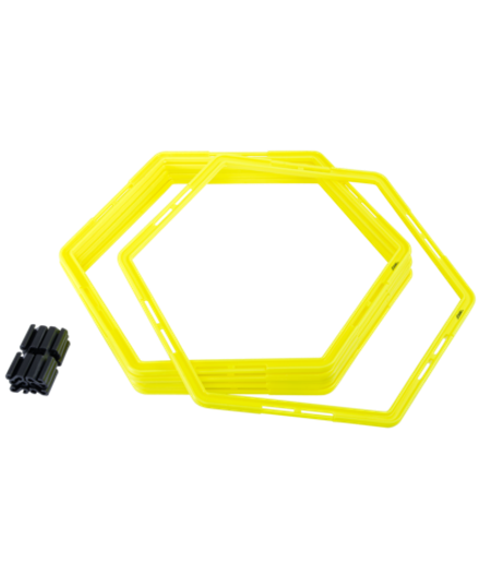 Набор шестиугольных напольных обручей Agility Hoops JA-216, 6 шт.