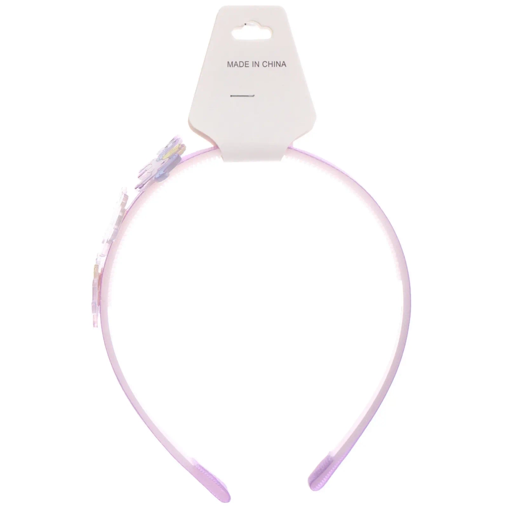 Ободок для волос детский на блистере «РОЗОВОЕ ОБЛАКО», единорог, микс 6 цветов, 1см