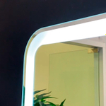Зеркало с подсветкой Аллюр, 92х69 см (сенсорный выключатель, регулировка яркости, холодный свет 6000К)