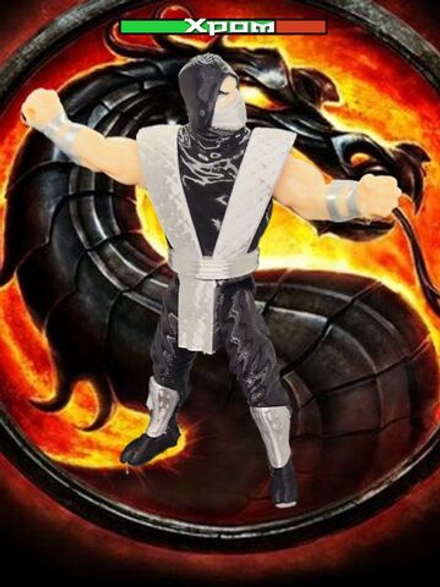 Подвижная фигурка "Хром" Mortal Kombat, пластик, Легендарный металлический ниндзя