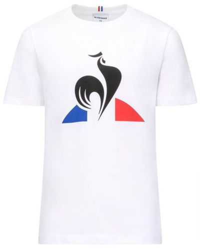 Детская теннисная футболка Le Coq Sportif ESS Tee SS No.2 B - White