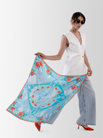 Платок «Крымская весна» 100% шёлк