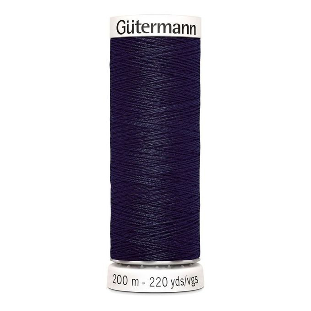 Нить Sew-All 200 м, Gutermann, 387 чернильно-черный
