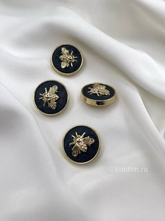 Пуговицы Гучч. пчела черные