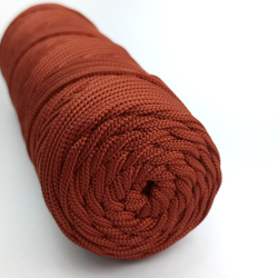 Полиэфирный шнур круглый 3 мм Терракот