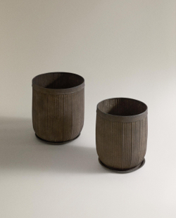 Zara Home Кашпо из металла, 46 см