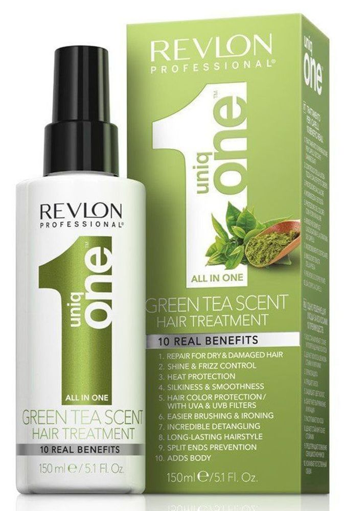 Revlon Professional UniqOne Green Tea, универсальная спрей-маска Зеленый чай, 150 мл