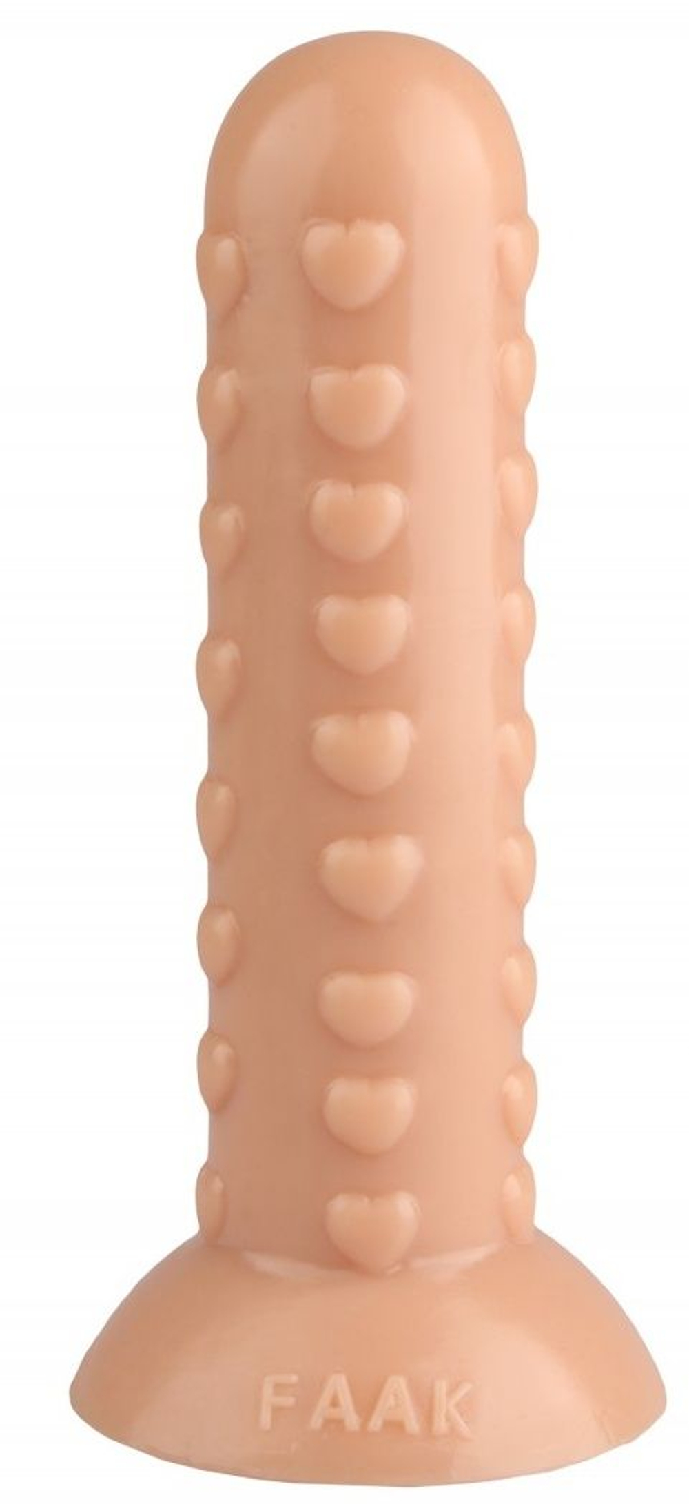 Телесный рельефный анальный фаллоимитатор - 19,5 см. (Цвет: телесный)