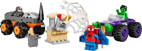 Конструктор LEGO Marvel 10782 Человек-паук и его удивительные друзья. Халк против Рино
