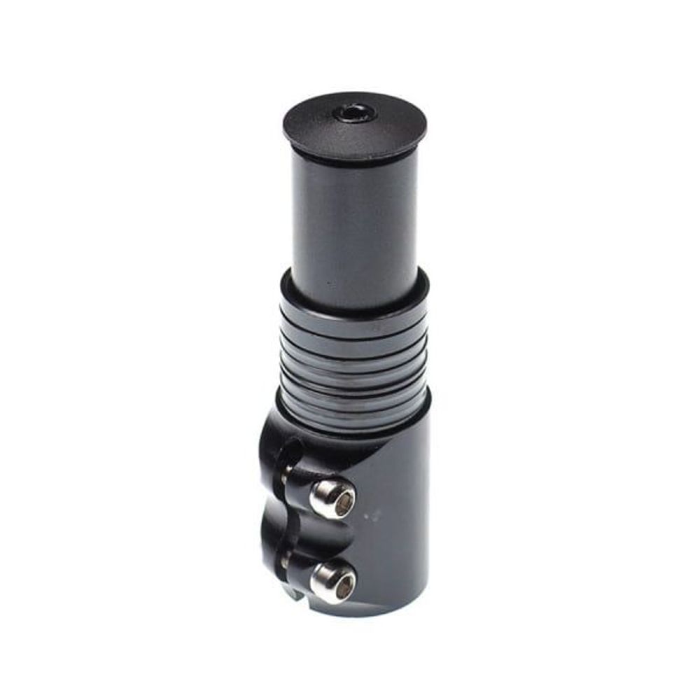 Удлинитель штока вилки Y-8-05 для безрезьбовой рулевой колонки 1-1/8", алюминиевый, чёрный/140130