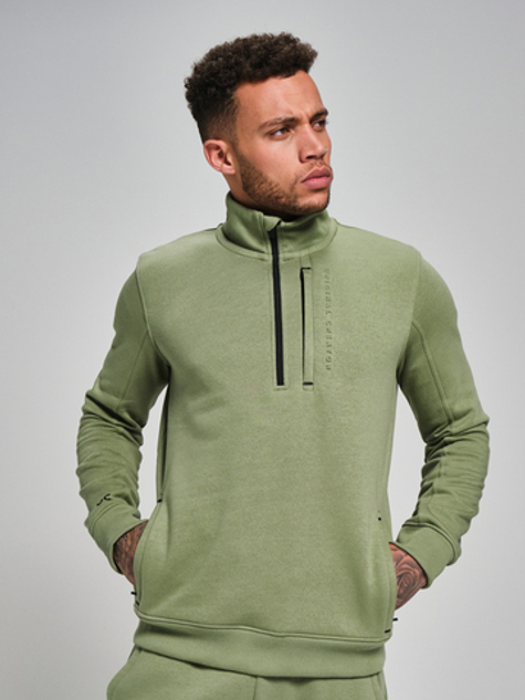 Свитшот с короткой молнией ORIGINAL CREATOR HALF ZIP, Светло-зеленый
